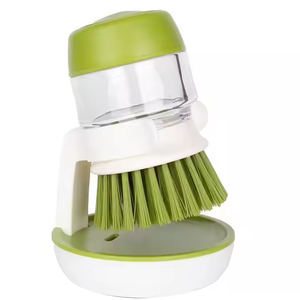Brosse de nettoyage et de dégraissage pour cuisine, brosse de dégraissage à pression avec ajout automatique de liquide, brosse pour lave-vaisselle - Product Image 4
