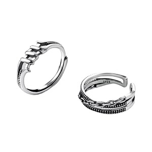 Men's Geometric Ring Adjustable Index Finger Ring For Gift Jewelry - Product Image 5