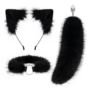 Hete Verkoop Comfort Materiaal Sexy Kunstbont Anale Plug Dieren Goedkope Nep Cosplay Fetisj Vrouwelijke Bondage Vossenstaart - Product Image 6