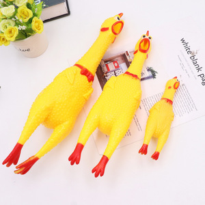 Poulet à long cou drôle évent Poulet strident sonore Squeeze Screaming Kid Shrilling Chicken Toy - Product Image 4