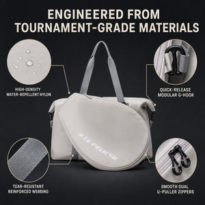 Bolsa de Tenis Modular 2 en 1, Bolsa de Gimnasio de Nailon Resistente al Agua con Bolsa de Raqueta Desmontable para Viajes y Deportes - Product Image 4
