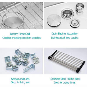 כיורי מטבח רב תכליתיים מפלדת אל-חלד 304, כיור מפל שחור ננו בעבודת יד, מודרני, חדש, פופולרי, כיור יחיד, 2026 - Product Image 4