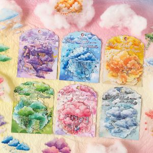 20 Fogli/Confezione Adesivi PET <span class=keywords><strong>Nuvole</strong></span> Sognanti, Adesivi per Planner, Adesivi per Bambini, Materiali per Planner Impermeabili - Product Image 2
