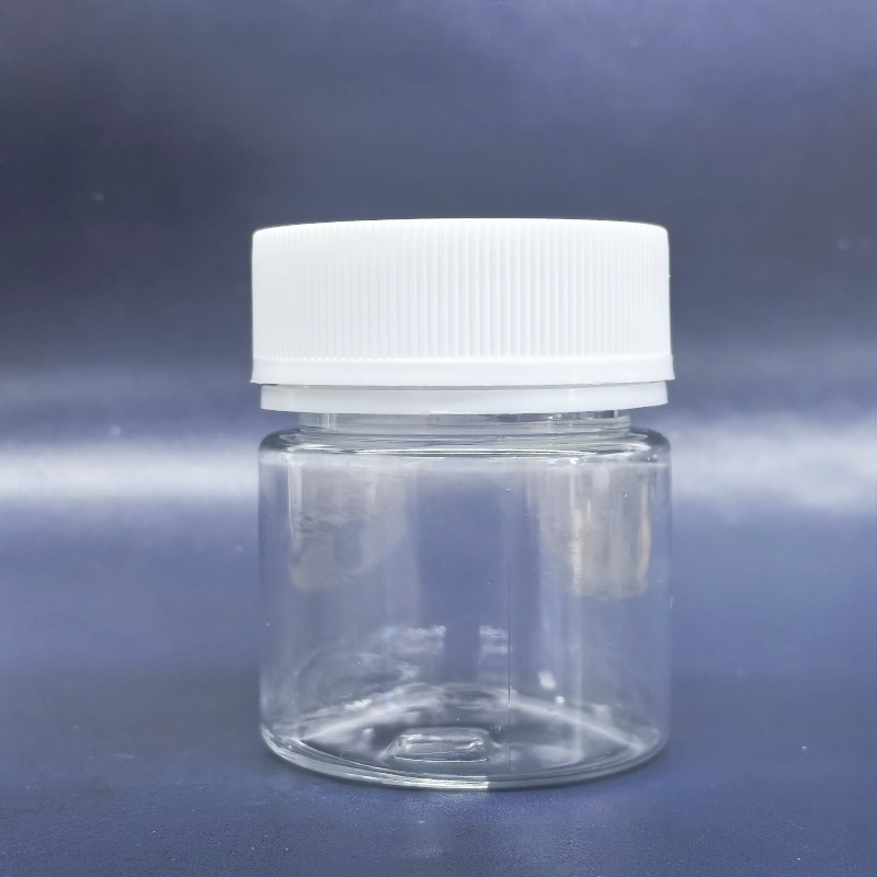 PET Plastic Cosmetic Container Candy Food Tea PET Jar with Child Resistant Pilfer Proof Cap