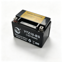 Batterie de moto AGM YTZ10-BS 12V 10Ah sans entretien, batterie au plomb-acide pour remplacement de moto