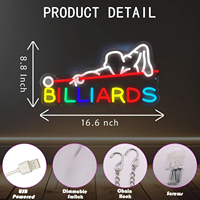 Neonawall, fabricant de néons personnalisés, néon LED pour billard, salle de jeux, salle de mancave, boîte de nuit, garage, décoration murale