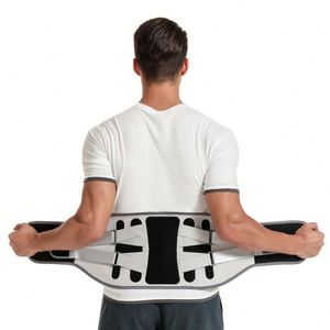 Ceinture de soutien orthopédique pour le dos et les lombaires, avec coussinets de soutien de la colonne vertébrale pour hernie discale et soulagement de la sciatique, en nylon durable, conception enveloppante - Product Image 6