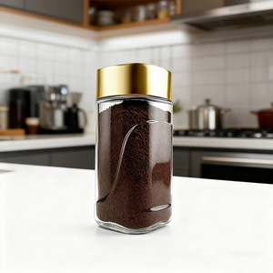 Venta al por Mayor <span class=keywords><strong>de</strong></span> Frascos <span class=keywords><strong>de</strong></span> Vidrio Herméticos para Almacenamiento <span class=keywords><strong>de</strong></span> Café Instantáneo, Tipo Clásico <span class=keywords><strong>de</strong></span> 100g, <span class=keywords><strong>con</strong></span> <span class=keywords><strong>Tapa</strong></span> <span class=keywords><strong>de</strong></span> Plástico, Envase para Café - Product Image 2