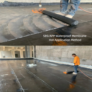 <span class=keywords><strong>Membrane</strong></span> d'étanchéité de toiture auto-adhésive en bitume modifié SBS élastique de qualité supérieure pour fondations de terrasses plates en béton et sous sols - Product Image 5