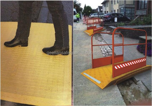 Curb rampa L50cm plastik araba tekerlekli sandalye ve motosiklet yükleme rampaları yol curb araba rampası - Product Image 6