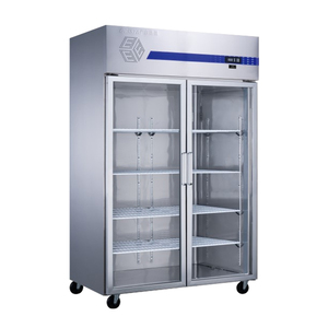 ตู้แช่เย็นแสดงสินค้าแบบกระจกสองบาน รุ่นประหยัดพลังงาน ระบบทำความเย็นด้วยอากาศ ควบคุมอุณหภูมิแบบดิจิตอล โครงสร้างสแตนเลส - Product Image 6