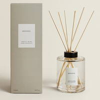 Diffuseur de parfum à bâtonnets Mescente personnalisé avec logo, 50 ml, 120 ml, décoration naturelle, arôme liquide, aromathérapie