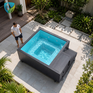 Piscina Container Personalizzata da 20 e 40 Piedi con Bordo Infinity, Piscina Container di Alta Qualità, Produttore di <span class=keywords><strong>Piscine</strong></span> Plug and Play - Product Image 5