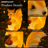 Momovalley Wasserdichte 3D LED Eichhörnchen-Motivleuchte für Garten, Park, Weihnachten, Karneval, Außenbeleuchtung IP65