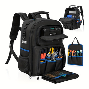 Customized Steel Tubular Handle Heavy Duty Car <b>Wash</b> Detailing Open Top Tote Electrician Tool <b>Bag</b> - Product Image 2