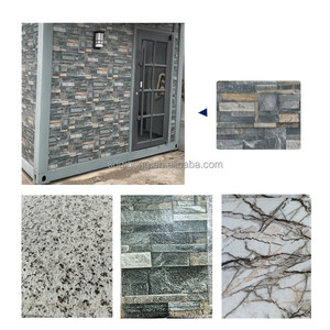 Paneles de revestimiento de pared exterior decorativos Panel sándwich de poliuretano PU de metal para fachada de edificios domésticos y comerciales - Product Image 6