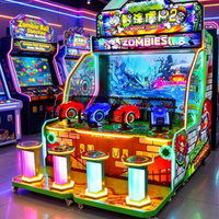 Machine de jeu de tir aux balles zombies intelligente à monnayeur, équipement d'amusement commercial d'intérieur pour enfants, garantie 1 an, version anglaise