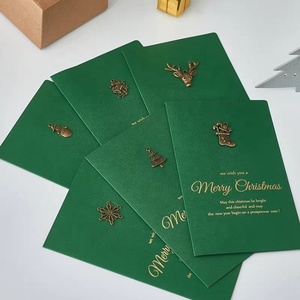 Carta Kraft stampata con Logo personalizzato, grazie per le vacanze del nuovo anno, biglietti d'auguri, materiale riciclato, dimensioni Standard 6*4 pollici - Product Image 5