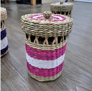 Ecofriendly 2025 Handmade Seagrass Ramadan Gift Box <b>Basket</b> Bohemian Style 10-20L Capacity Easy Clean GREENCRAFT Brand for - Product Image 3