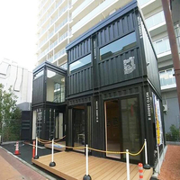 Maison Préfabriquée de Luxe en Panneaux Sandwich d'Acier, Modèle Conteneur, Prête à Habiter, Design Moderne, Salle de Bain Respirante