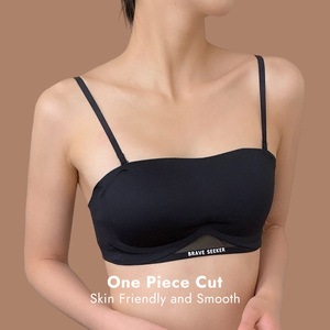 Vendita calda Nude signore comodo <span class=keywords><strong>reggiseno</strong></span> adesivo a fascia senza spalline appiccicoso Push up Lift <span class=keywords><strong>Bustier</strong></span> <span class=keywords><strong>reggiseno</strong></span> imbottito senza cuciture per le donne - Product Image 2