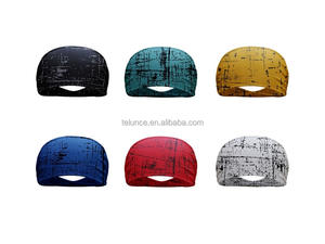 رباط رأس رياضي خالص مع شعار مخصص تصميم صلب عكسه ربطات رأس للجري إكسسوارات للشعر ولجنسي - Product Image 6