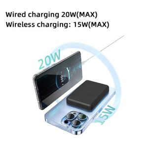 Cargadores Portátiles Magnéticos Delgados Personalizados de 5000 y 10000 mAh, Batería Externa de 5000 mAh y 10000 mAh <span class=keywords><strong>para</strong></span> iPhone, <span class=keywords><strong>Accesorios</strong></span> <span class=keywords><strong>para</strong></span> Teléfonos Móviles - Product Image 4