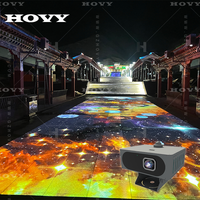 Projecteur de sol portable HOVY avec écran LCD holographique 3D, prix, projection interactive au laser pour parc d'attractions