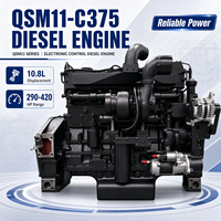 Motor Diésel de Control Electrónico SCDC CUM Serie QSM11 QSM11-C375 de 375 HP/2100 rpm y 6 Cilindros para Maquinaria de Construcción y Cargadoras
