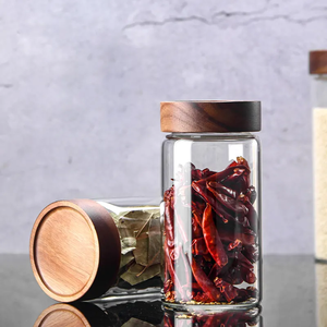 Toptan boş temizle baharat depolama kavanoz hava geçirmez cam kaplar ambalaj ve sızdırmazlık için - Product Image 5