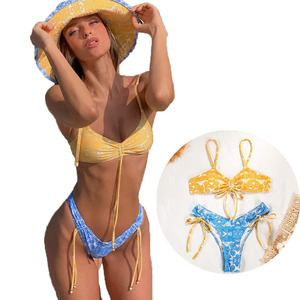 <span class=keywords><strong>Bikini</strong></span> à lanières RUIYI, maillot de bain sexy, imprimé numérique personnalisé en polyester, <span class=keywords><strong>bikini</strong></span> sexy transparent - Product Image 1