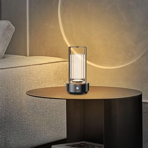 Lámpara de Mesa de Cristal con Batería de Aluminio, Moderna, LED, Recargable, Inalámbrica, con Control Táctil, para Cenas al Aire Libre, Venta al Por Mayor - Product Image 4