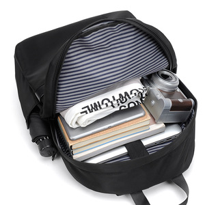 Men's Backpack Large Capacity Laptop Compartment Water Repellent Solid Color Everyday Use Shoulder Straps - Product Image 3