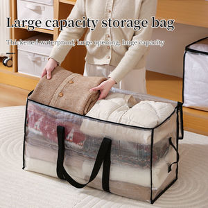 Sacs de déménagement blancs, grand format, robustes, imperméables, pour vêtements et couvertures, avec poignée renforcée (lot de 6) - Product Image 3