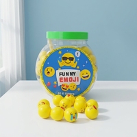 Permen Karet Bola Cetak Lucu, 8g Per Bungkus Isi 100 Pcs, Permen Karet Kunyah Anak-Anak Grosir