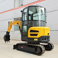 FREE SHIPPING Kubota Engine Excavator China Compact New Mini Excavators 2 Ton for Optional Breaker Hammer and Deep Trench Bucket