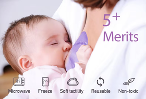 Compresa de Gel Frío/Calor para <span class=keywords><strong>Lactancia</strong></span>, Compresa de Tela Suave Reutilizable para Alivio de la <span class=keywords><strong>Lactancia</strong></span> - Alivio para la Congestión y la <span class=keywords><strong>Mastitis</strong></span> - Product Image 3