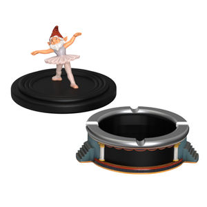 All'ingrosso personalizzato Logo stravagante nano resina ceramica sigaro posacenere per Home Bar & Man Cave High-End fantasia portacenere - Product Image 5