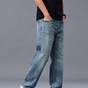Nuevos Mejores Jeans de Mezclilla de Verano para Hombre, Estilo Urbano, Holgados, de Pierna Ancha, Casuales - Product Image 3