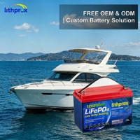 Batterie au lithium LiFePO4 12V 200AH à décharge profonde, qualité A, marine, Bluetooth, BMS intelligent, connecteur Anderson, 6000 cycles, CE RoHS IP67, OEM ODM