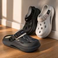 Chaussures de marche moulées à plateforme épaisse en EVA, à bout fermé, avec soutien de la voûte plantaire, personnalisables avec logo, vente en gros, direct usine, pour cadeaux promotionnels