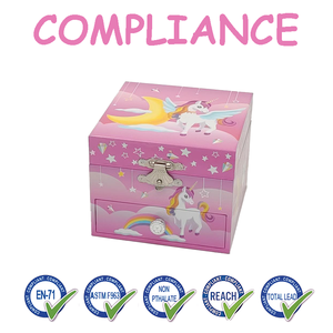 Scatola Portagioie Musicale Unicorno Magico di Jakos Factory per Regali di Compleanno e Feste per Bambine, Conservazione Gioielli e Decorazione Casa - Product Image 3