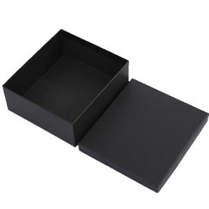 Caja de Regalo Cuadrada Grande de Papel Kraft Negro para Recuerdos de Boda, Dulces y Uso Comercial - Product Image 5