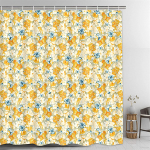 Floral aquarelle Boho fleur salle <span class=keywords><strong>de</strong></span> bain <span class=keywords><strong>rideau</strong></span> abstrait belle esthétique <span class=keywords><strong>baignoire</strong></span> décor <span class=keywords><strong>tissu</strong></span> lavable en Machine <span class=keywords><strong>rideau</strong></span> <span class=keywords><strong>de</strong></span> douche - Product Image 1