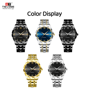 Orologio al Quarzo da Uomo Tevise T12, Personalizzabile OEM, <span class=keywords><strong>Quadrante</strong></span> <span class=keywords><strong>Verde</strong></span> con Diamanti di Lusso - Product Image 2