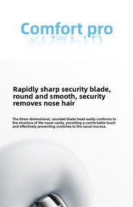 Recortador de Vello Nasal Eléctrico Mijia Pro MJGHBPROLF, Lavable, Cuchilla 3D, Bajo Ruido, Afeitadora Portátil, Depilador de Nariz y Orejas para Hombre - Product Image 3