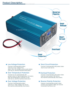 Sistema de Energia Solar Off Grid Inversor Modificado de Onda Senoidal DC 12V para AC 220V 1500W 2000W 3000W 5000W <span class=keywords><strong>UPS</strong></span> 50Hz para Eletrodomésticos - Product Image 4