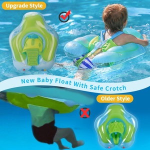 Flotadores Inflables de PVC Azul para Piscina con Asiento de Seguridad, Anillos Flotantes Portátiles para Actividades Acuáticas Infantiles - Product Image 5
