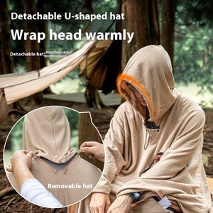 Sac de couchage multifonctionnel en polaire pour adulte, chaud, portable et résistant à la saleté, idéal pour le camping et les voyages en extérieur - Product Image 5