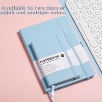 Bonne vente cahier de Journal en cuir imprimé bleu bloc-notes personnalisé Chine cahier à feuilles mobiles